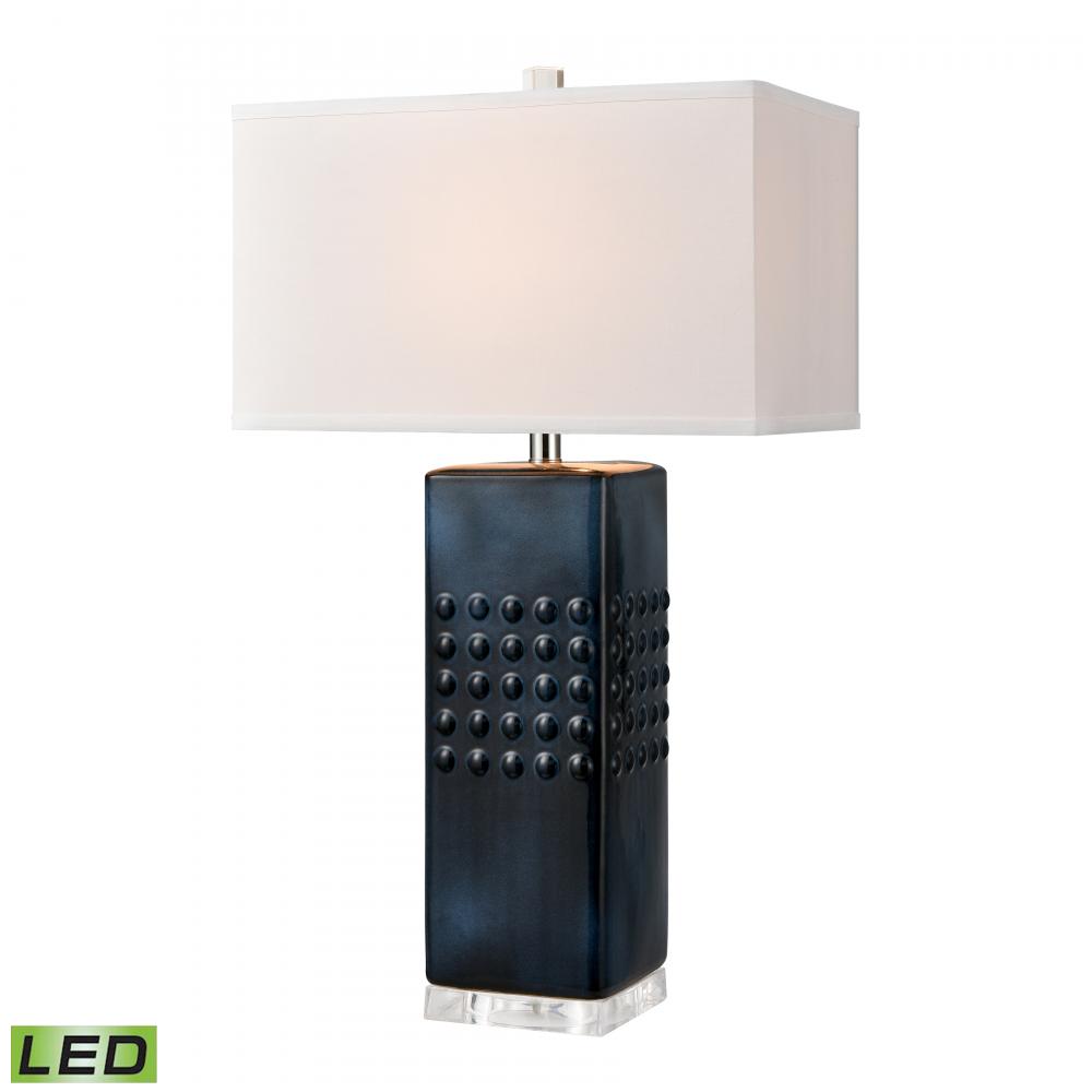 Easdale 30'' High 1-Light Table Lamp - Navy - Includes LED Bulb