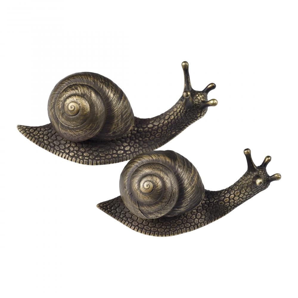 Snail Object - Set of 2 - Bronze (2 pack)