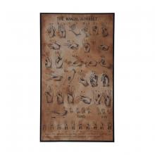 ELK Home 164022 - Sign Language Chart Wall Art