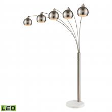 ELK Home 77102-LED - Peterborough 85.5'' High 5-Light Floor Lamp - Polished Nickel - Includes LED Bulbs