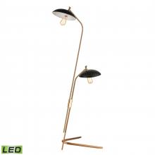 ELK Home D4653-LED - Scarab 66'' High 2-Light Floor Lamp - Satin Brass - Includes LED Bulbs