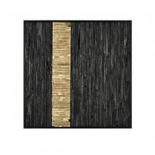 ELK Home H0036-9736 - Stripe Wood Dimensional Wall Art - Black