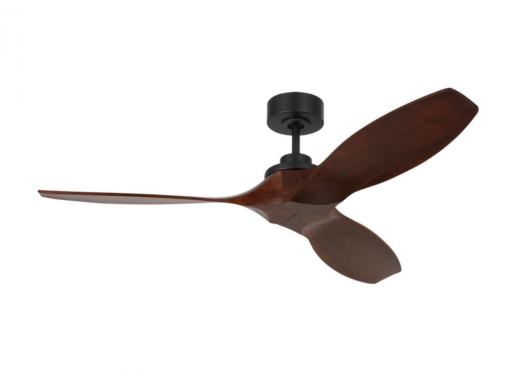 Collins 52-inch indoor/outdoor Energy Star smart ceiling fan in midnight black finish