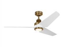 Visual Comfort & Co. Fan Collection 3RULSM52HABD - Ruhlmann Smart 52" Dimmable Indoor/Outdoor Integrated LED Antique Brass Ceiling Fan