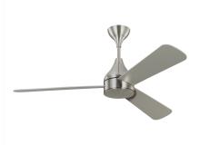 Visual Comfort & Co. Fan Collection 3STMSM52BSD - Streaming Smart 52" Dimmable Indoor/Outdoor Integrated LED Brushed Steel Ceiling Fan